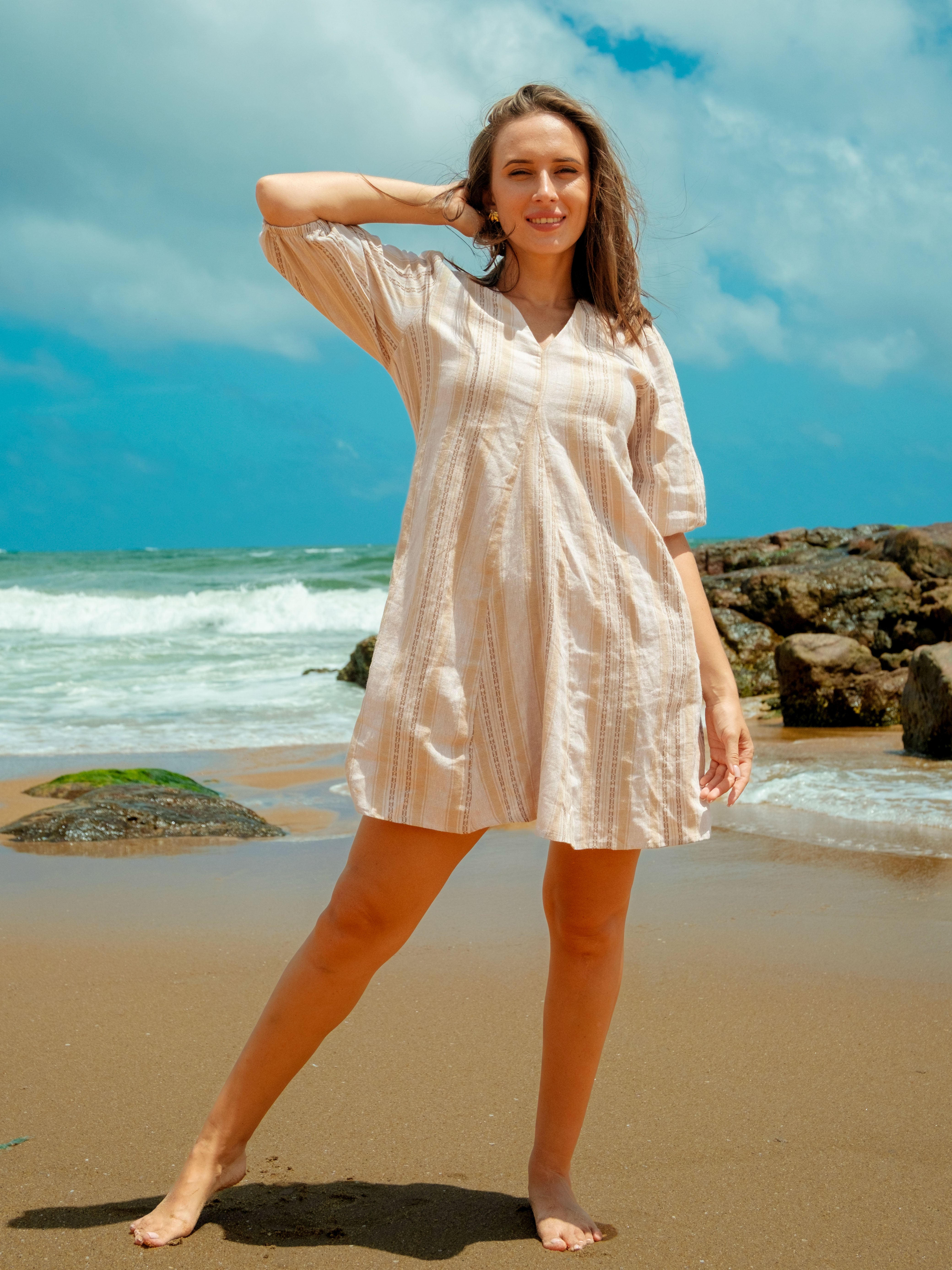 Sweet Caroline Linen Dress