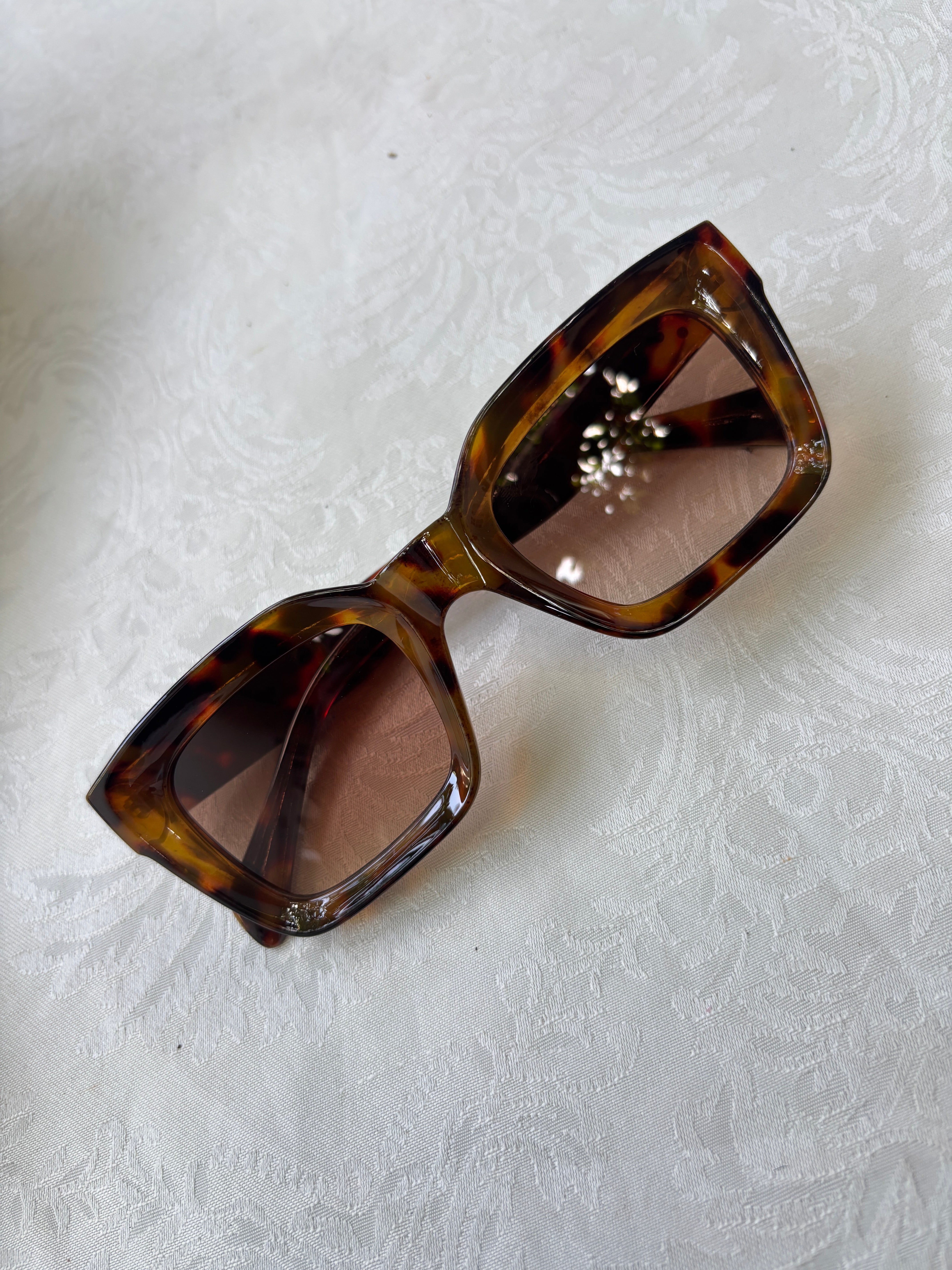Leopard Square Sunglasses