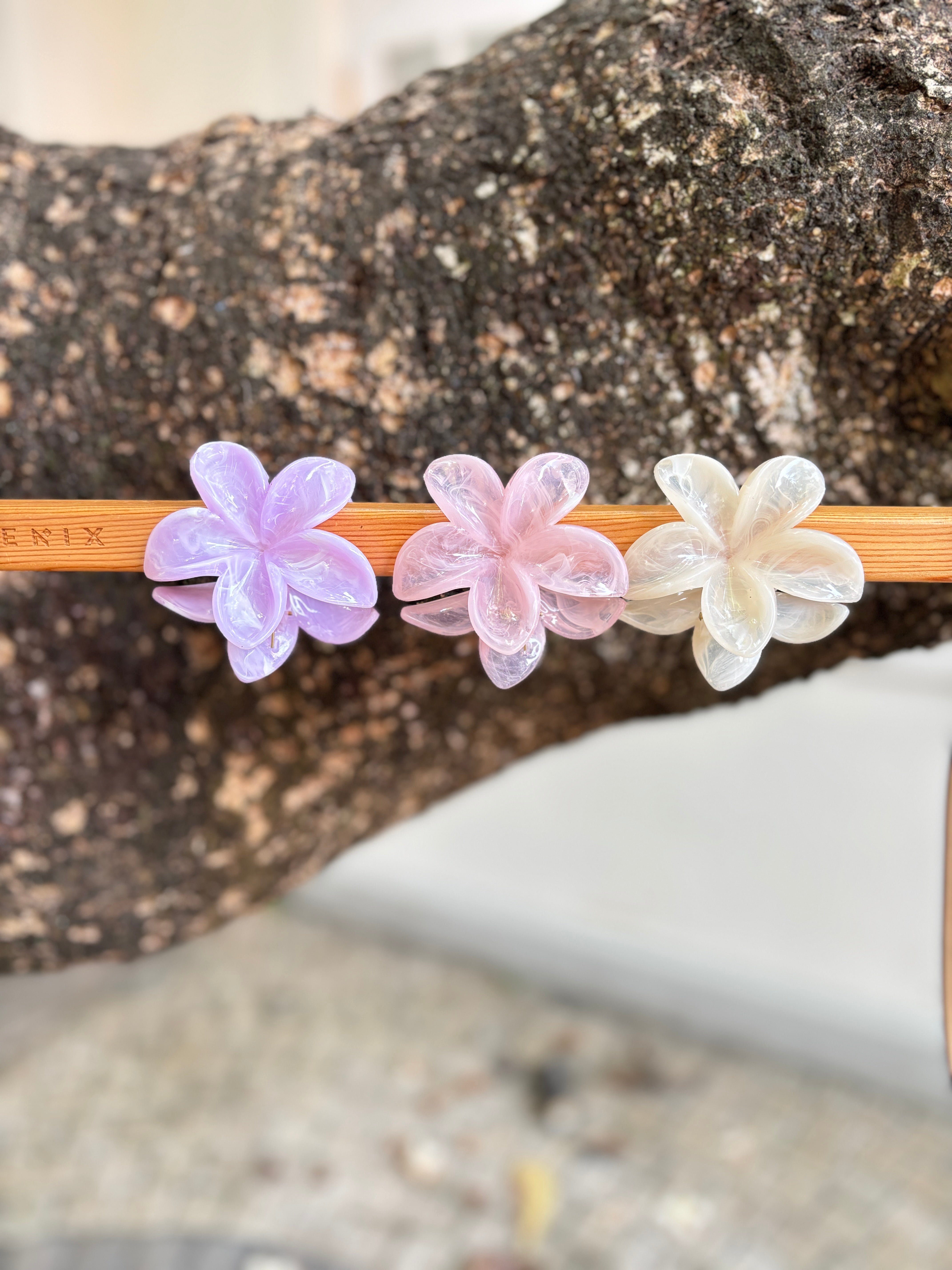 Gradient Flower Hair Clip multi color
