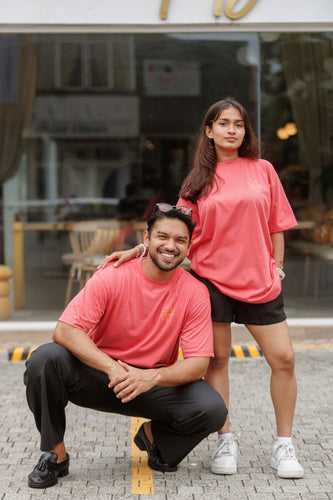 Look at the Stars Unisex Oversized Tee- Peach