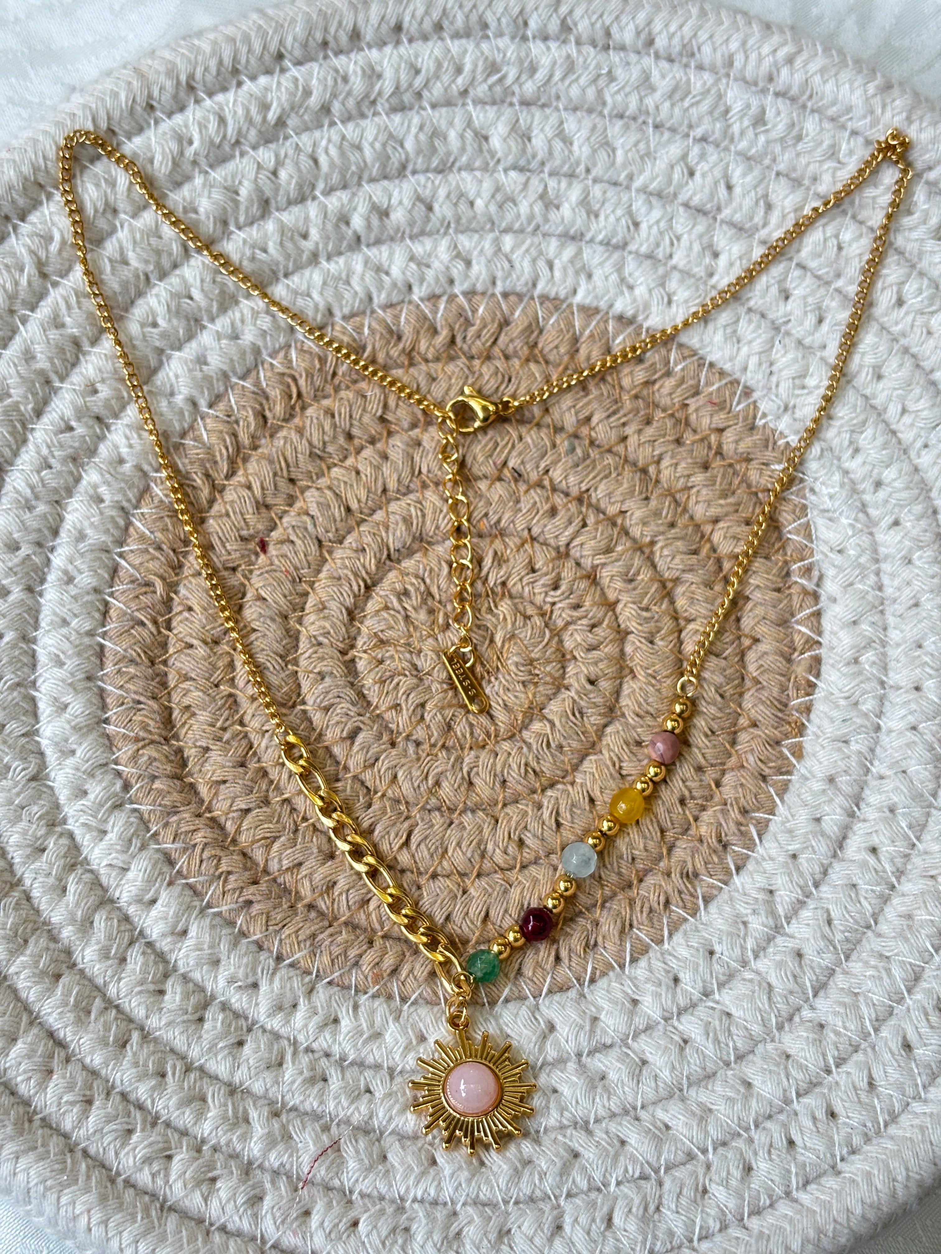 Sun Stone Pendant Necklace