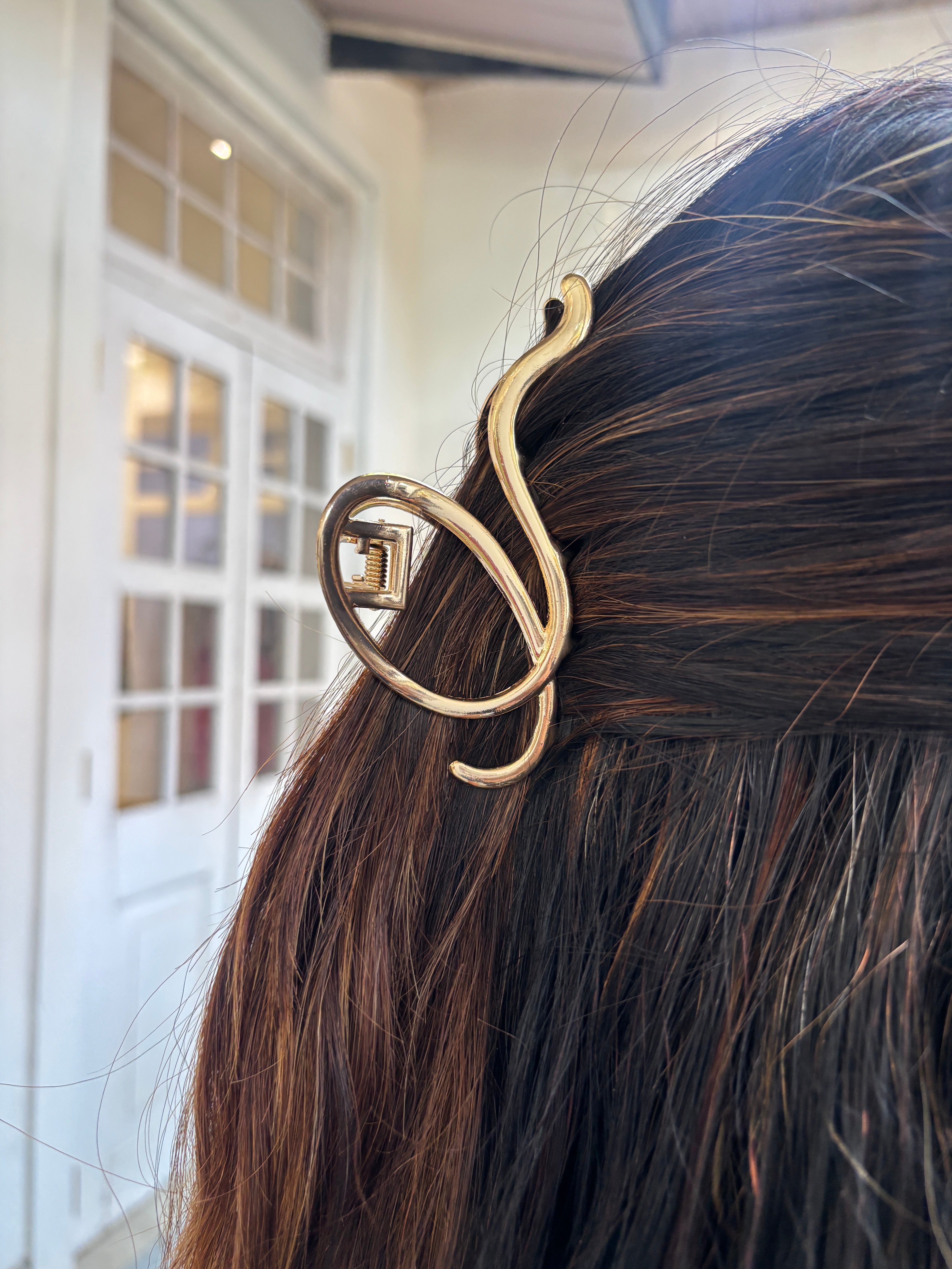 Asymmetrical Geometric Hair Clip