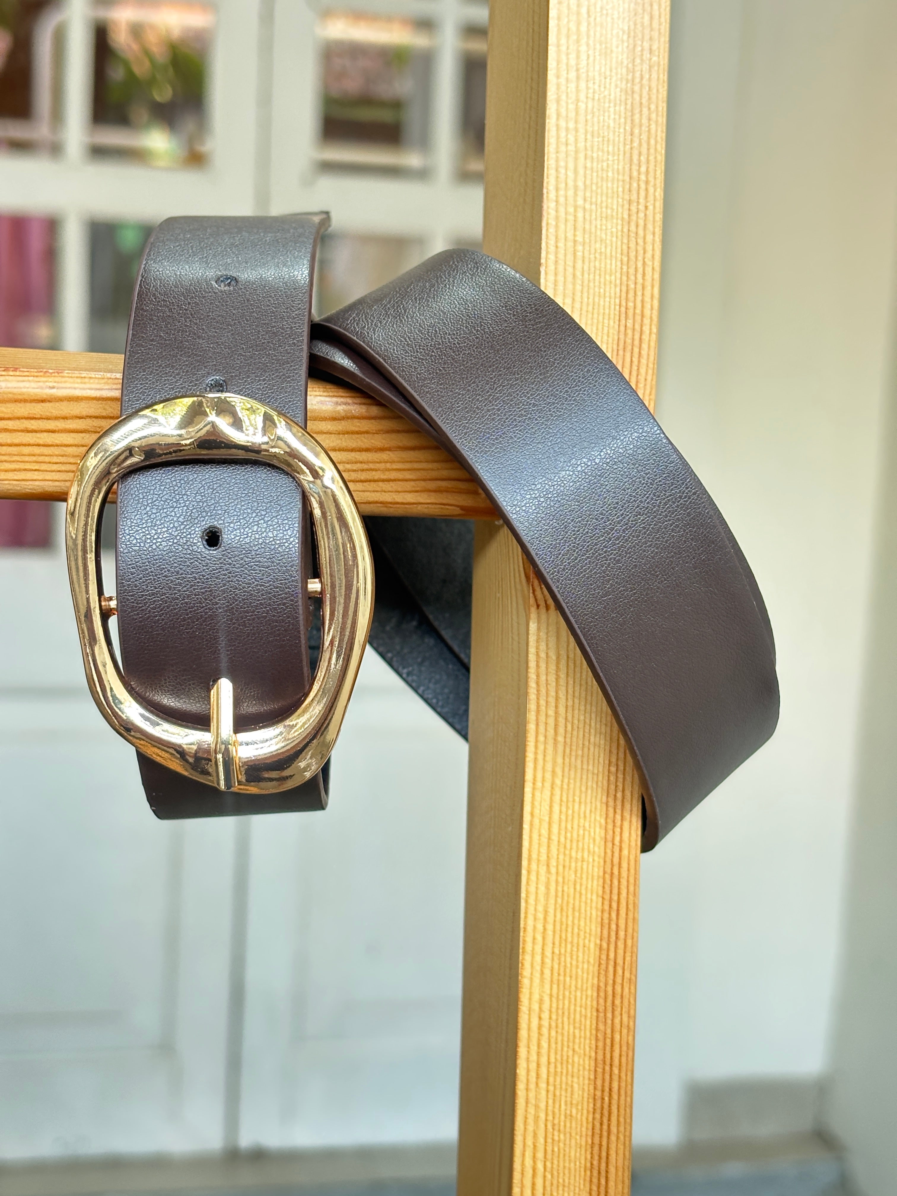 Asymetrical Buckle Belt