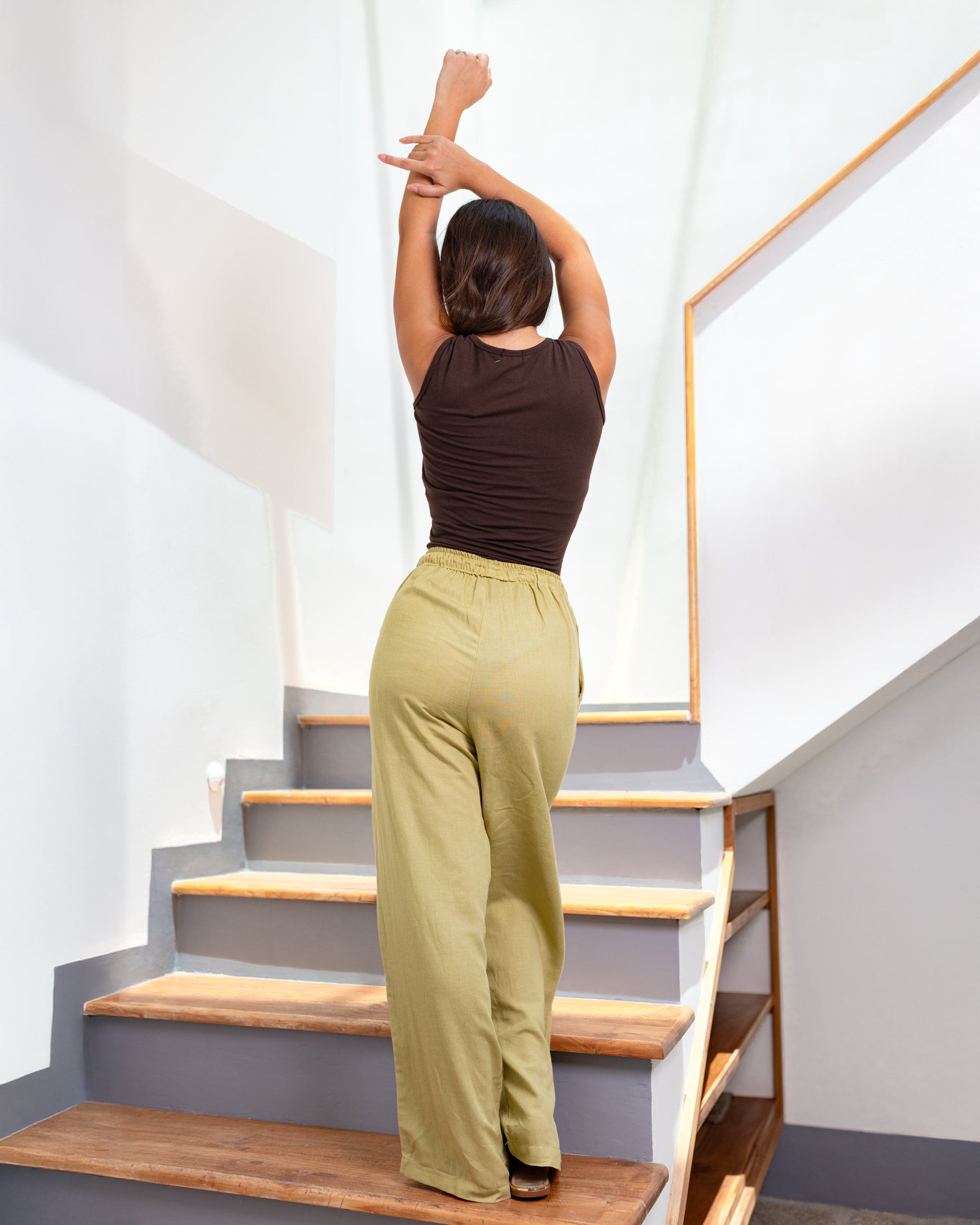 Bonny Pull on Pant - Olive