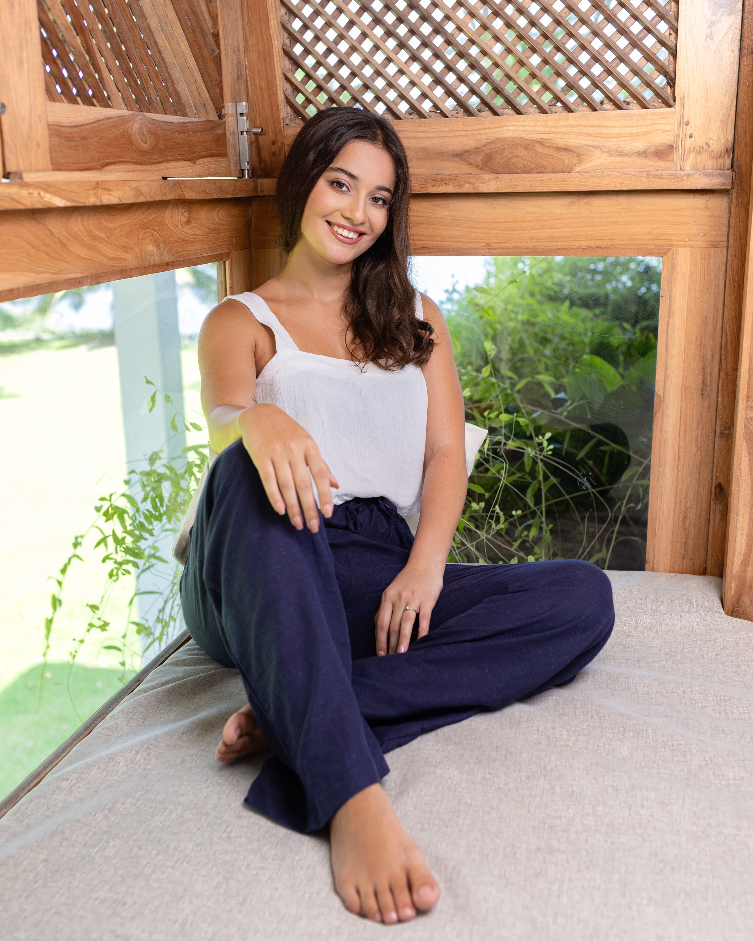 Bonny Pull on Pant- Blue