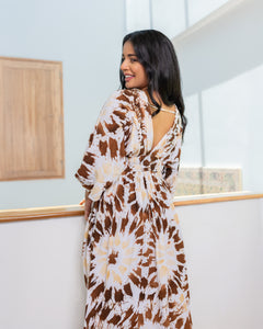 Rain Batik Kaftan-Brown