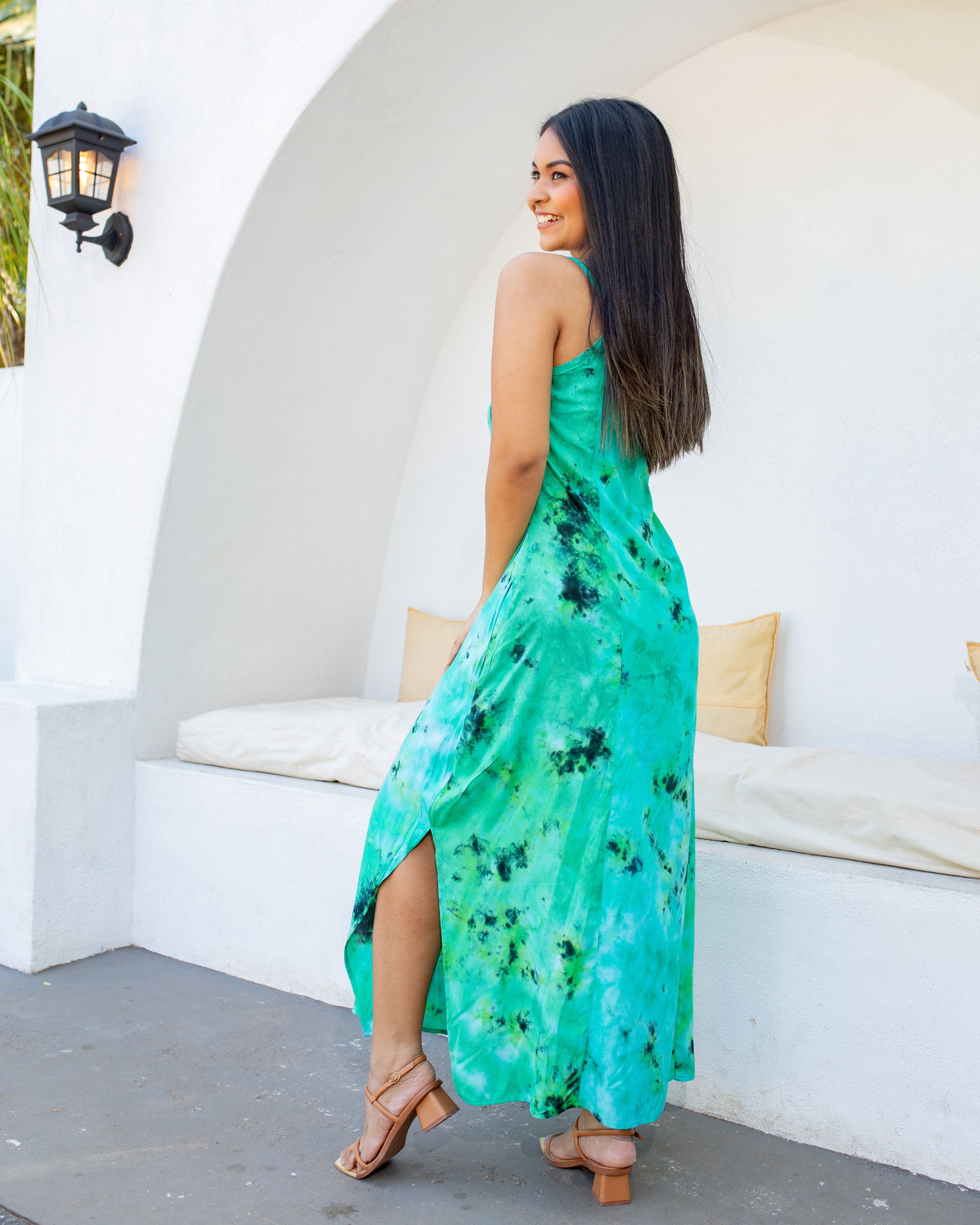 Aurora Batik Maxi Dress -Green – JoeY Clothing