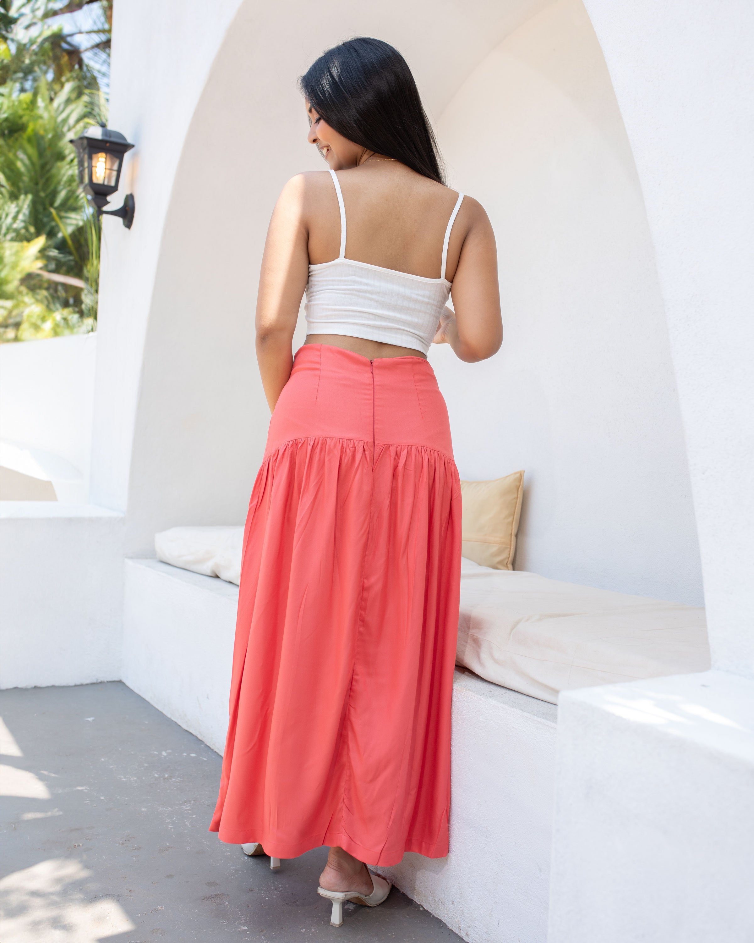 Quinn Maxi Skirt -Pink