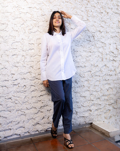 Mila Oversized Shirt -White