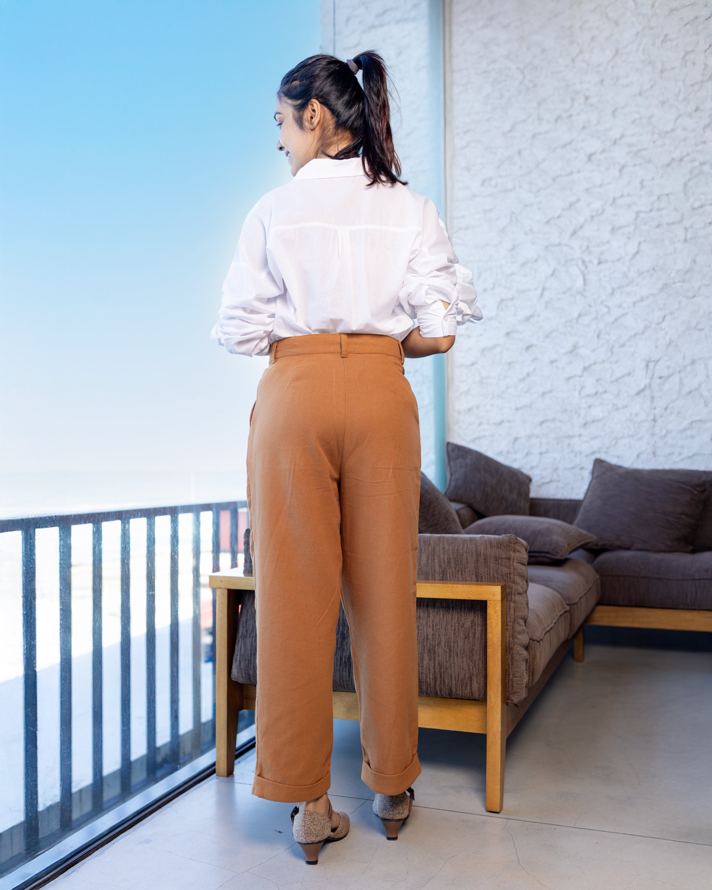 Tanya Workwear Pant - Brown