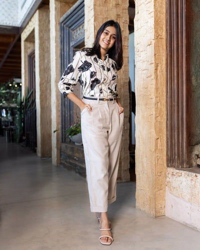Tanya Workwear Pant - Beige