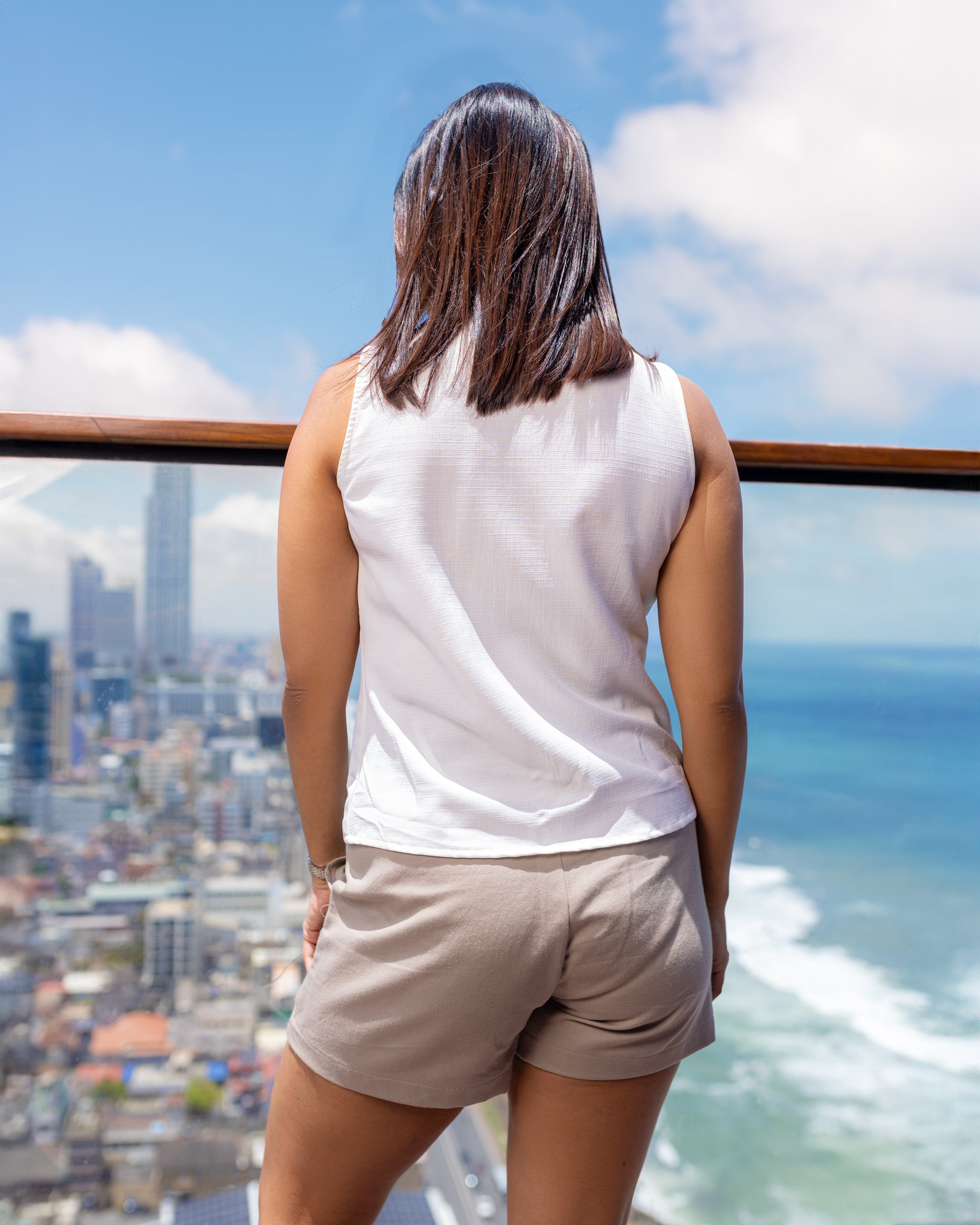 Sadie Sleeveless Cotton Top