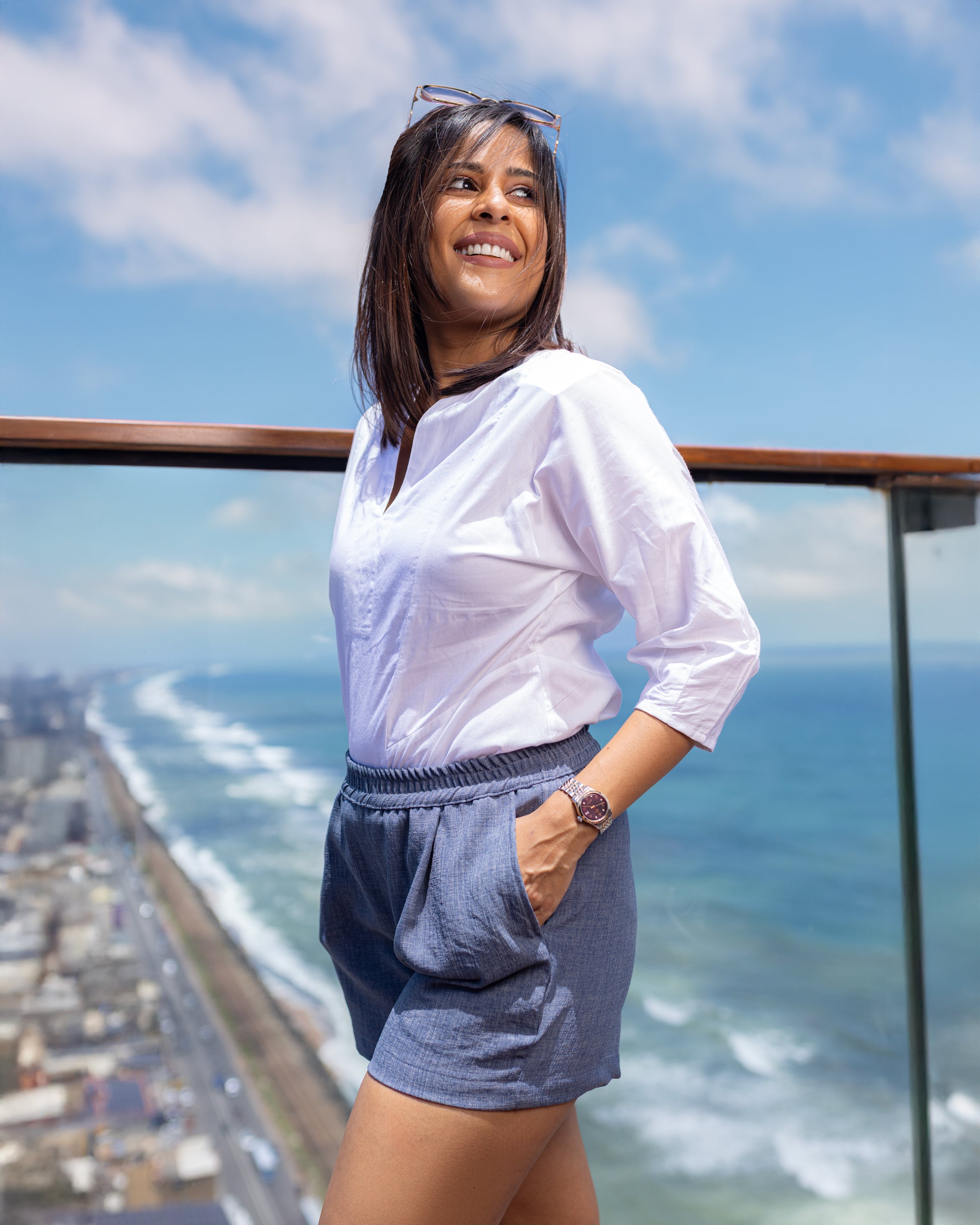 Cody Pull On Short - Blue