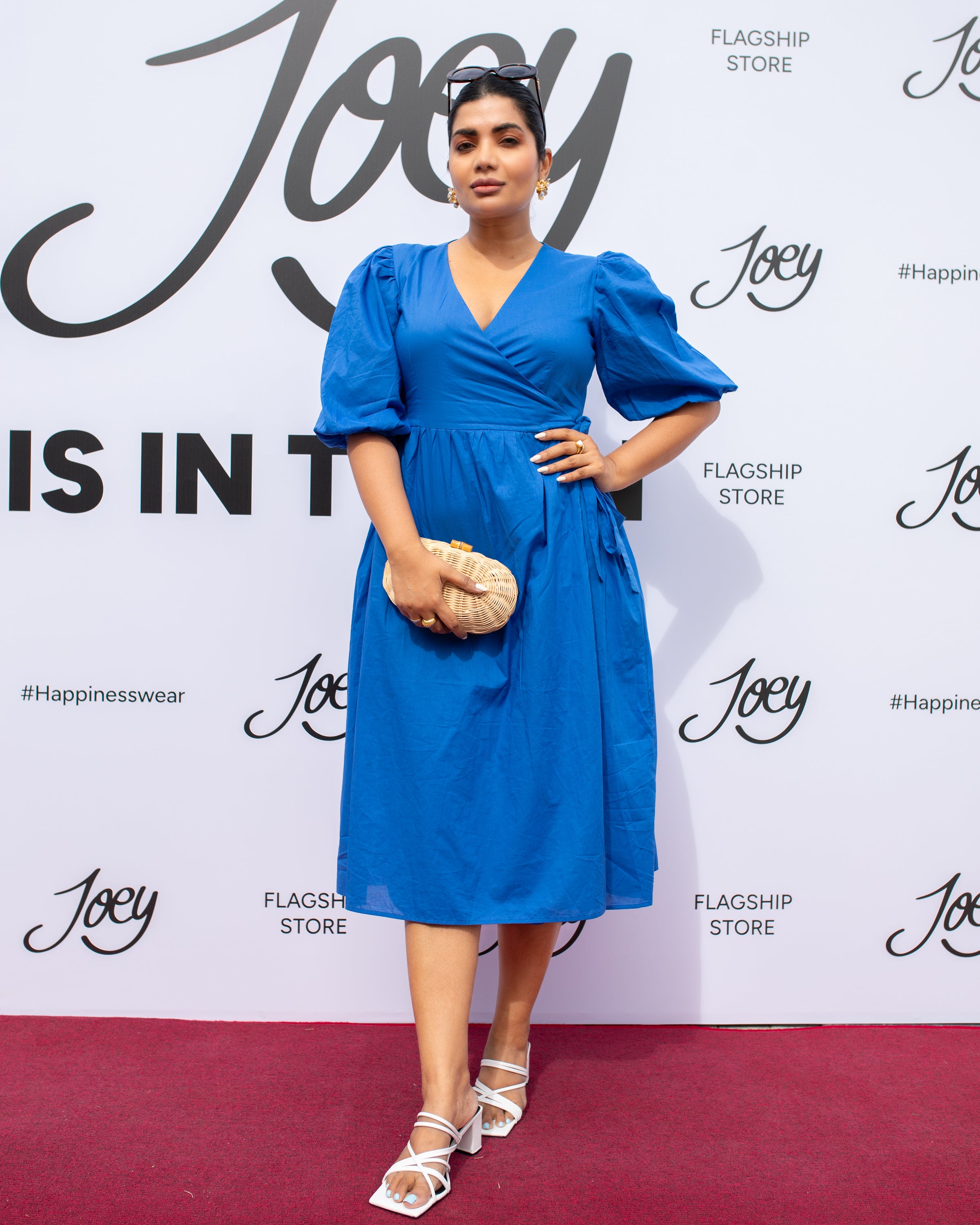 Diana Wrap Dress - Blue