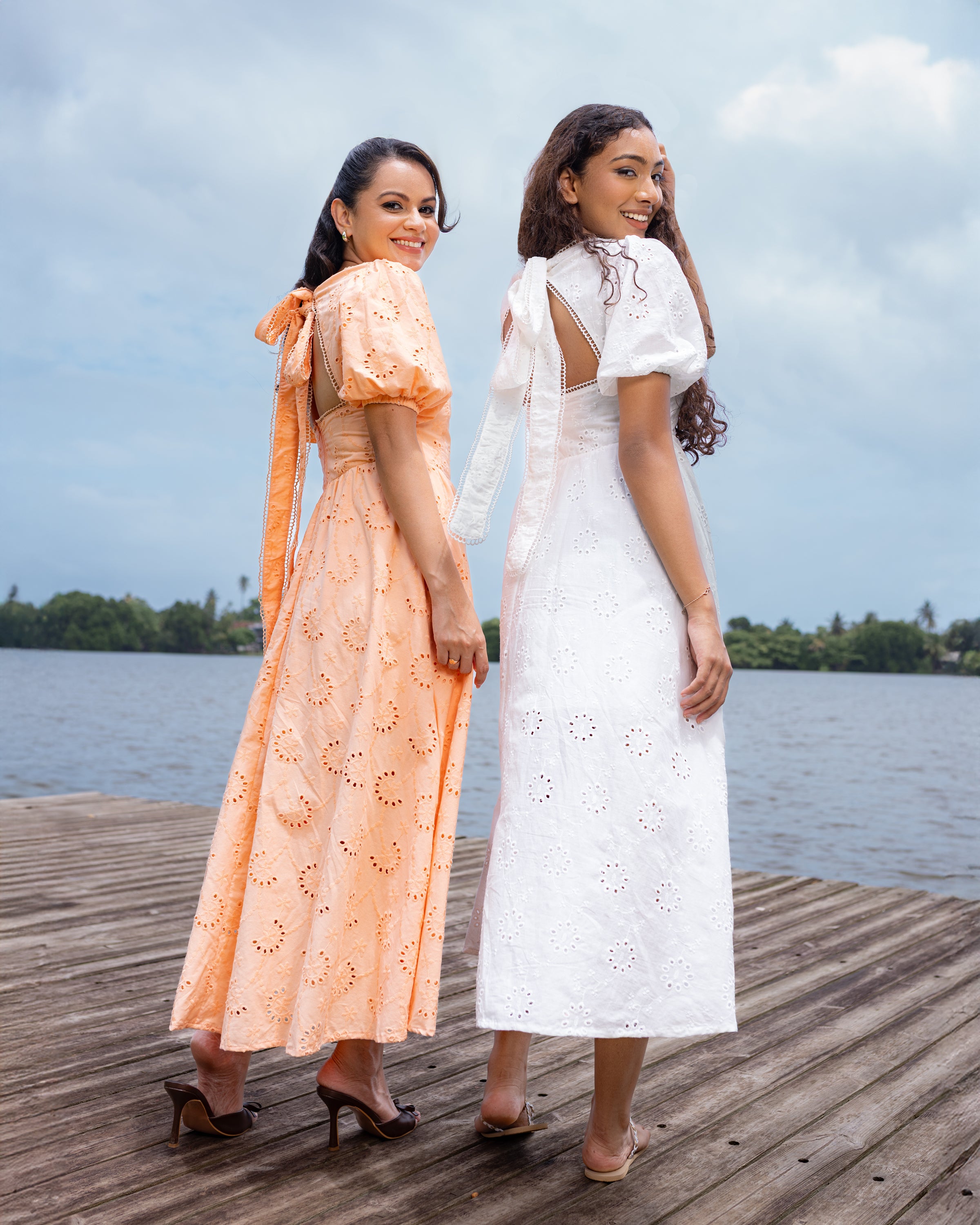 Touch of Love Cutlawn Dress - White