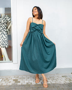 Daphny Midi Dress -Green