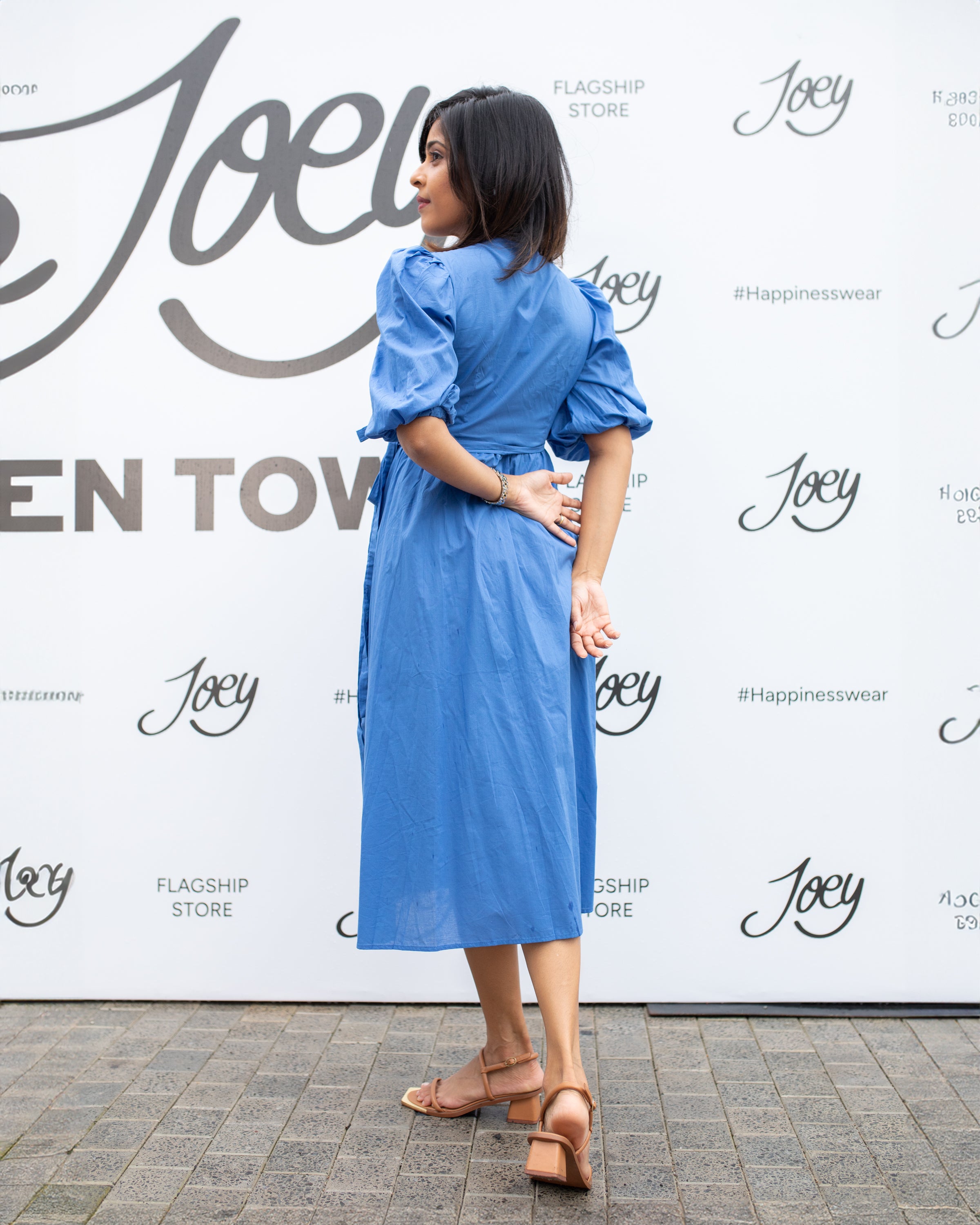 Diana Wrap Dress - Blue