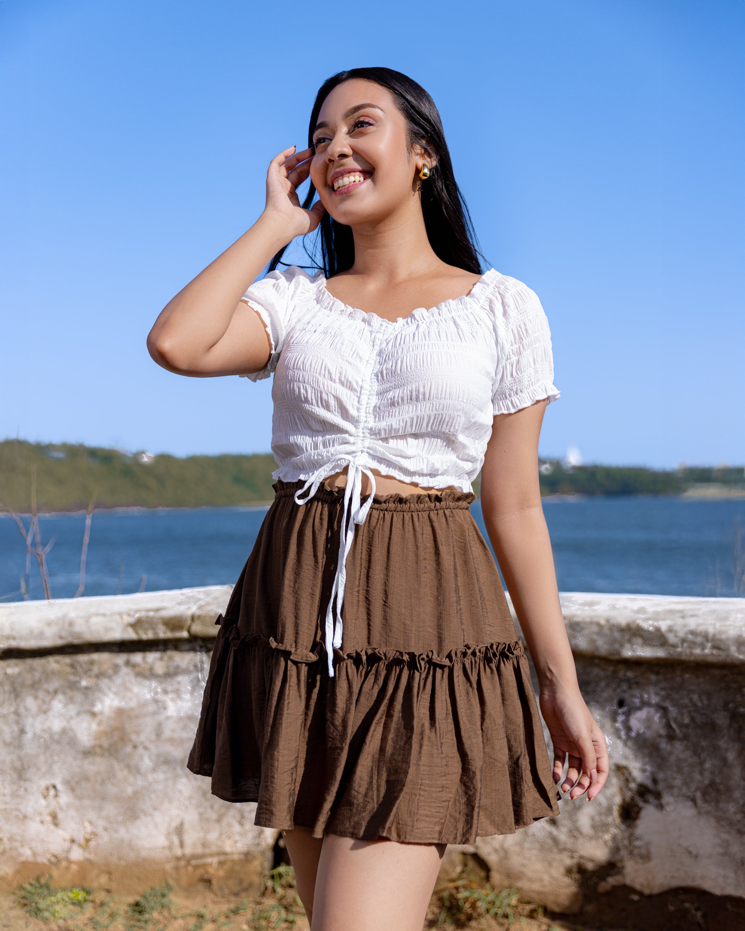 Dolly Days Mini Skirt - Bronze