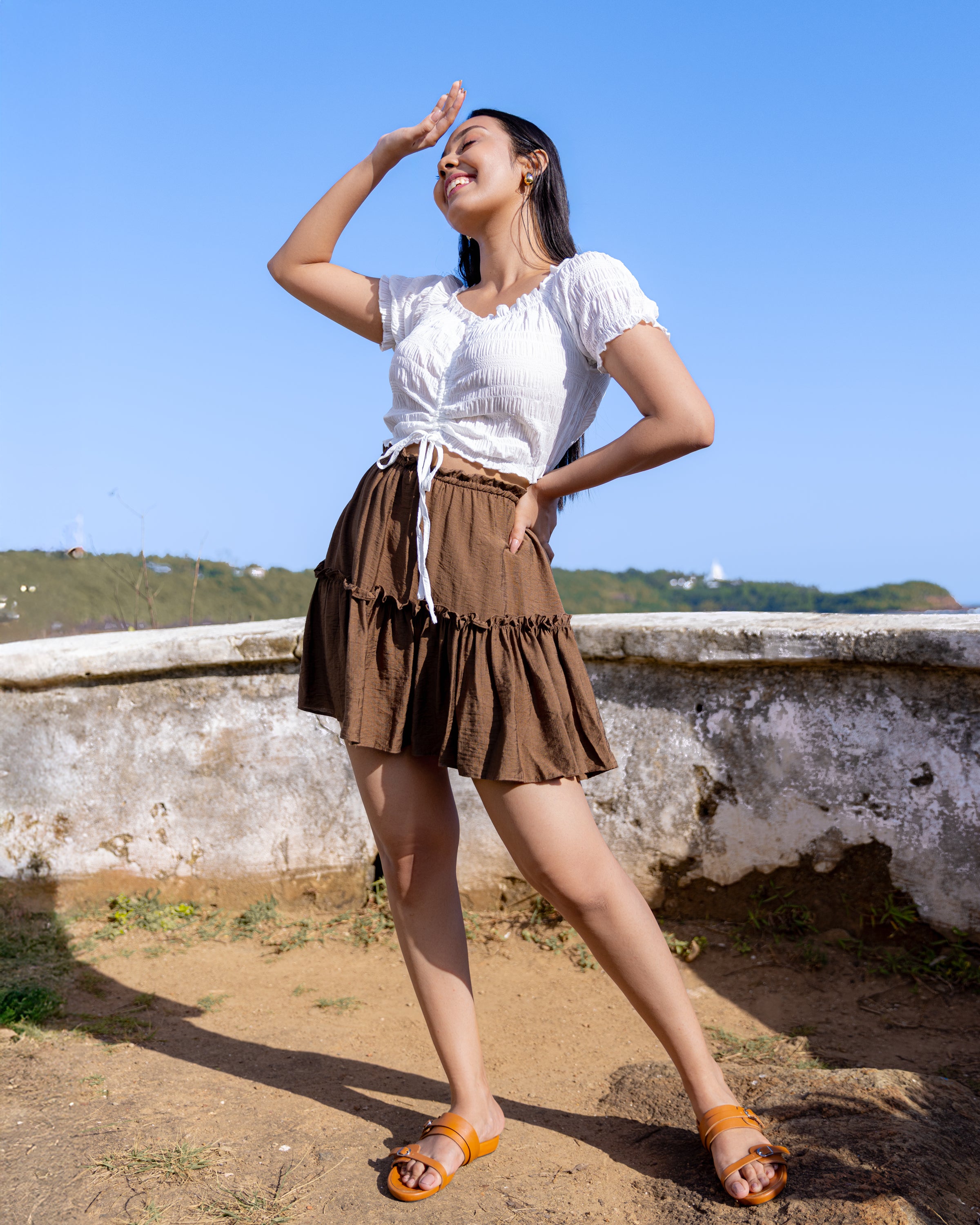 Dolly Days Mini Skirt - Bronze