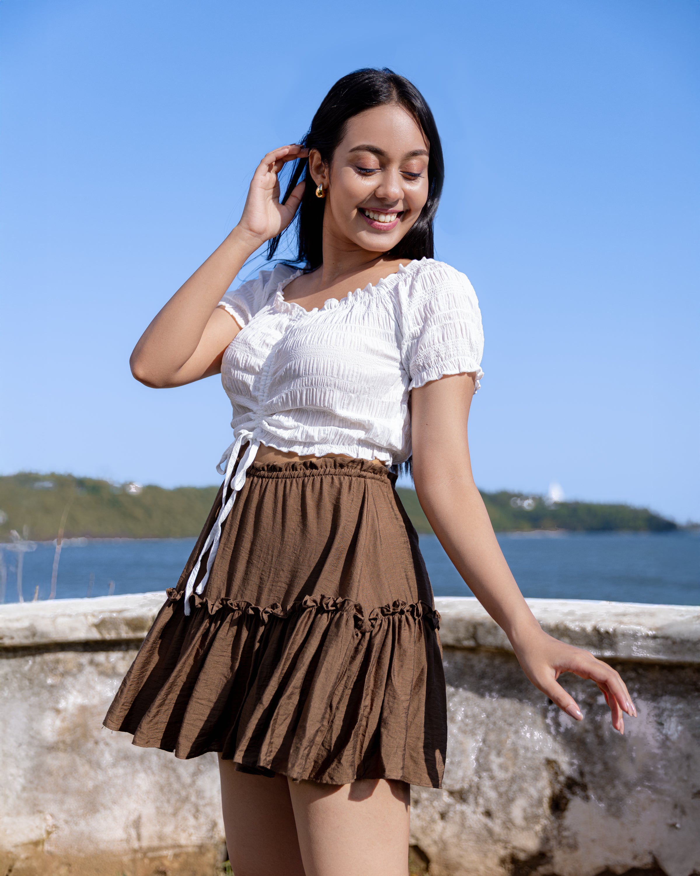 Dolly Days Mini Skirt - Bronze