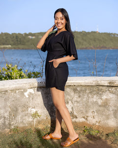 Angel Spell Romper - Black