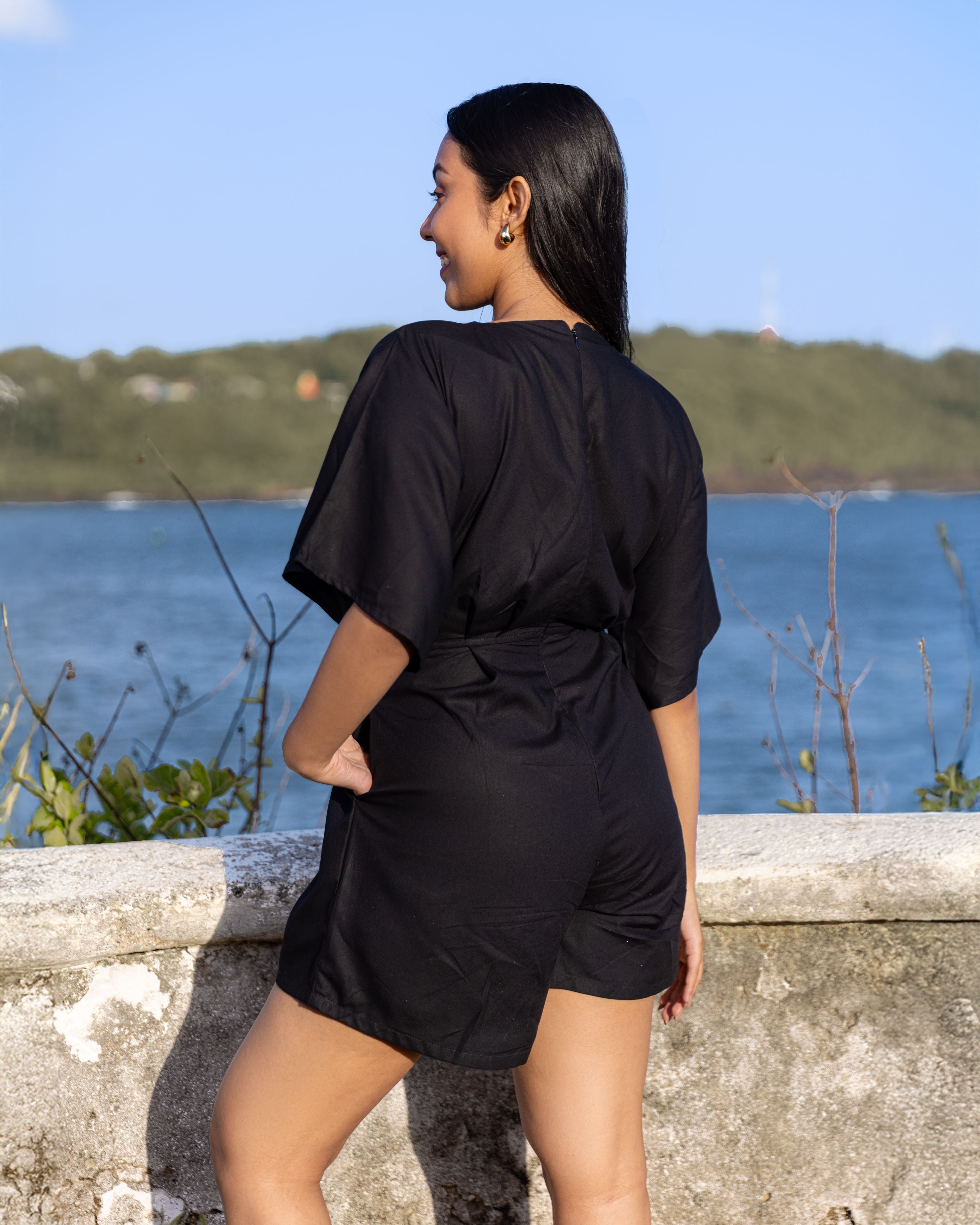 Angel Spell Romper - Black