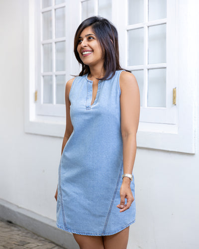 Dakota Denim Dress - Light Wash