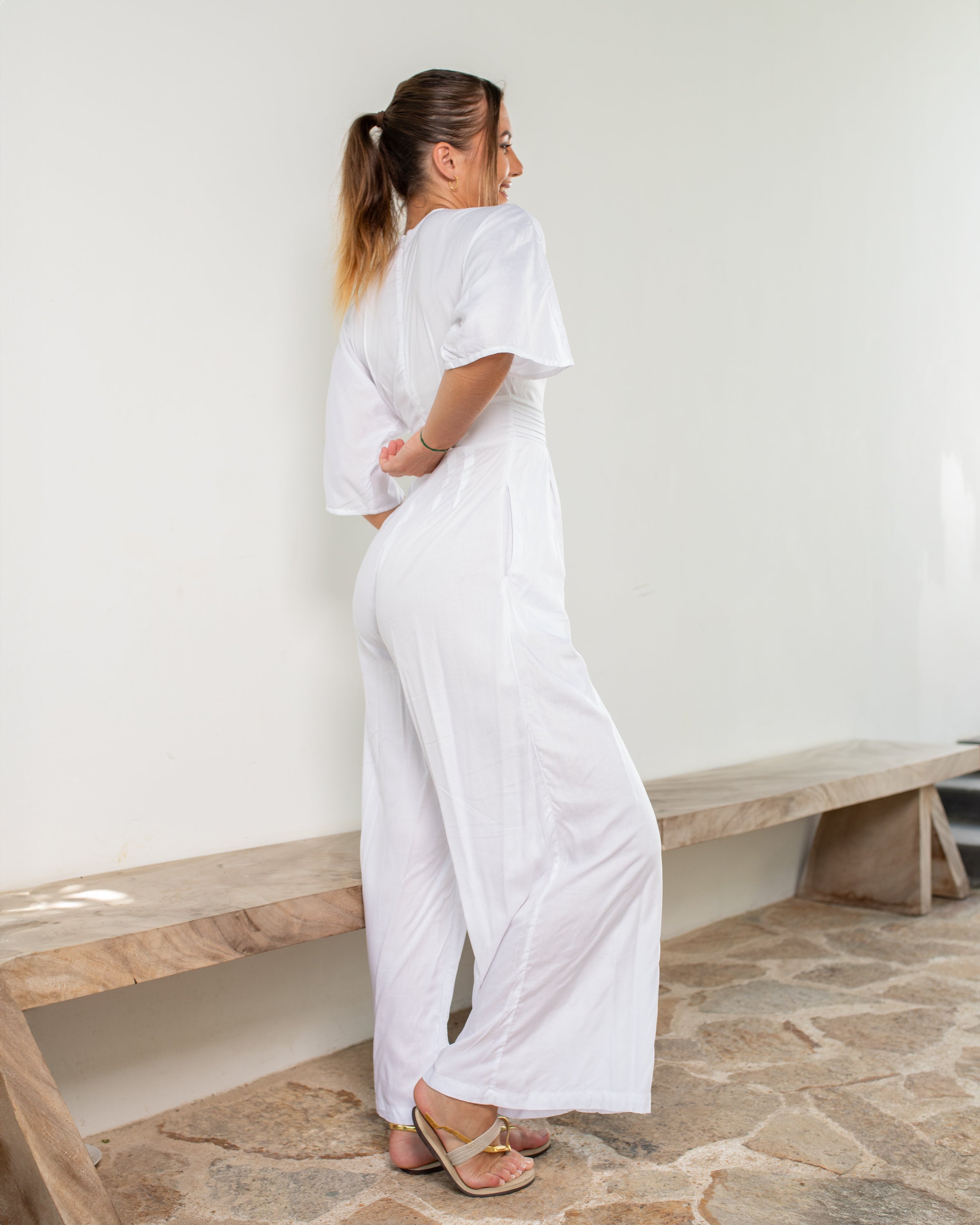 Luna Jumpsuit -White