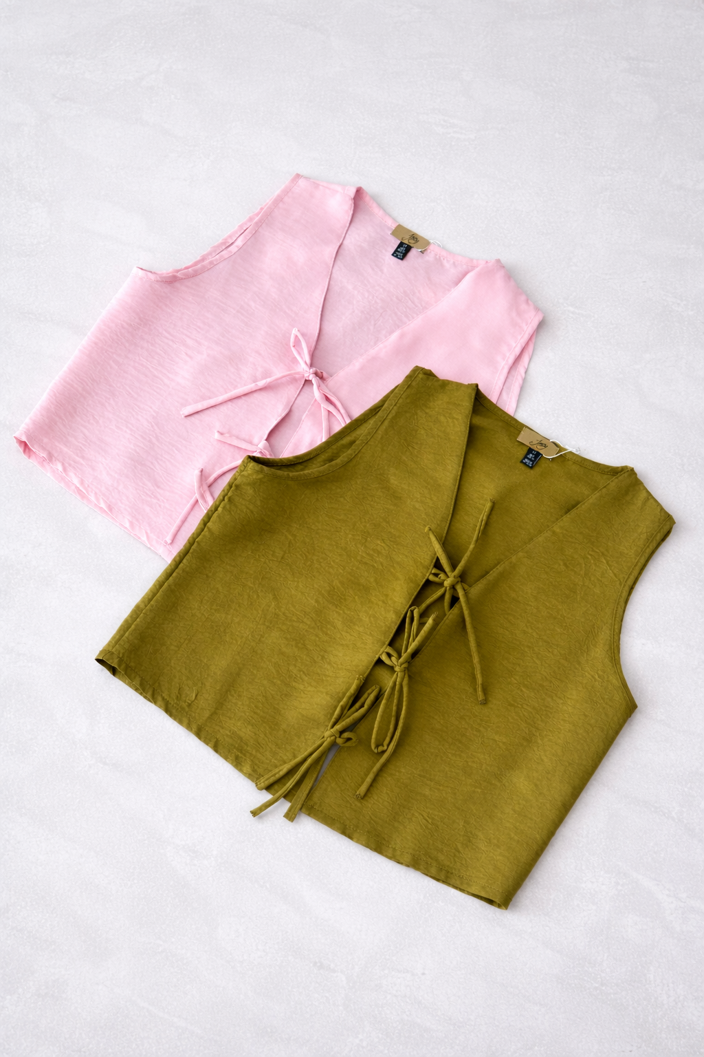 Kiyoshi Front Tie Top - Pink