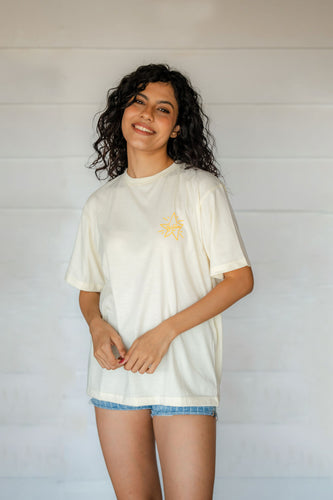 Look at the Stars Oversize Tee Light Yellow- Unisex