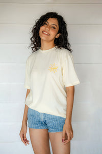 Look at the Stars Oversize Tee Light Yellow- Unisex