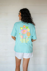 Chase Happiness Oversize Tee Aqua Baby - Unisex