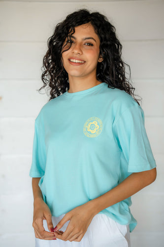 Chase Happiness Oversize Tee Aqua Baby - Unisex