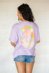 Chase Happiness Oversize Tee Lilac - Unisex