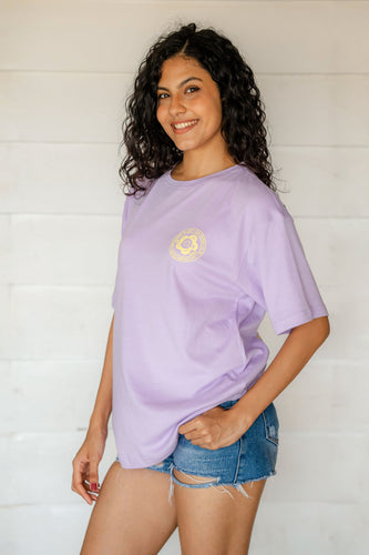 Chase Happiness Oversize Tee Lilac - Unisex