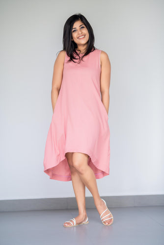 Cosy Pink Shift Dress