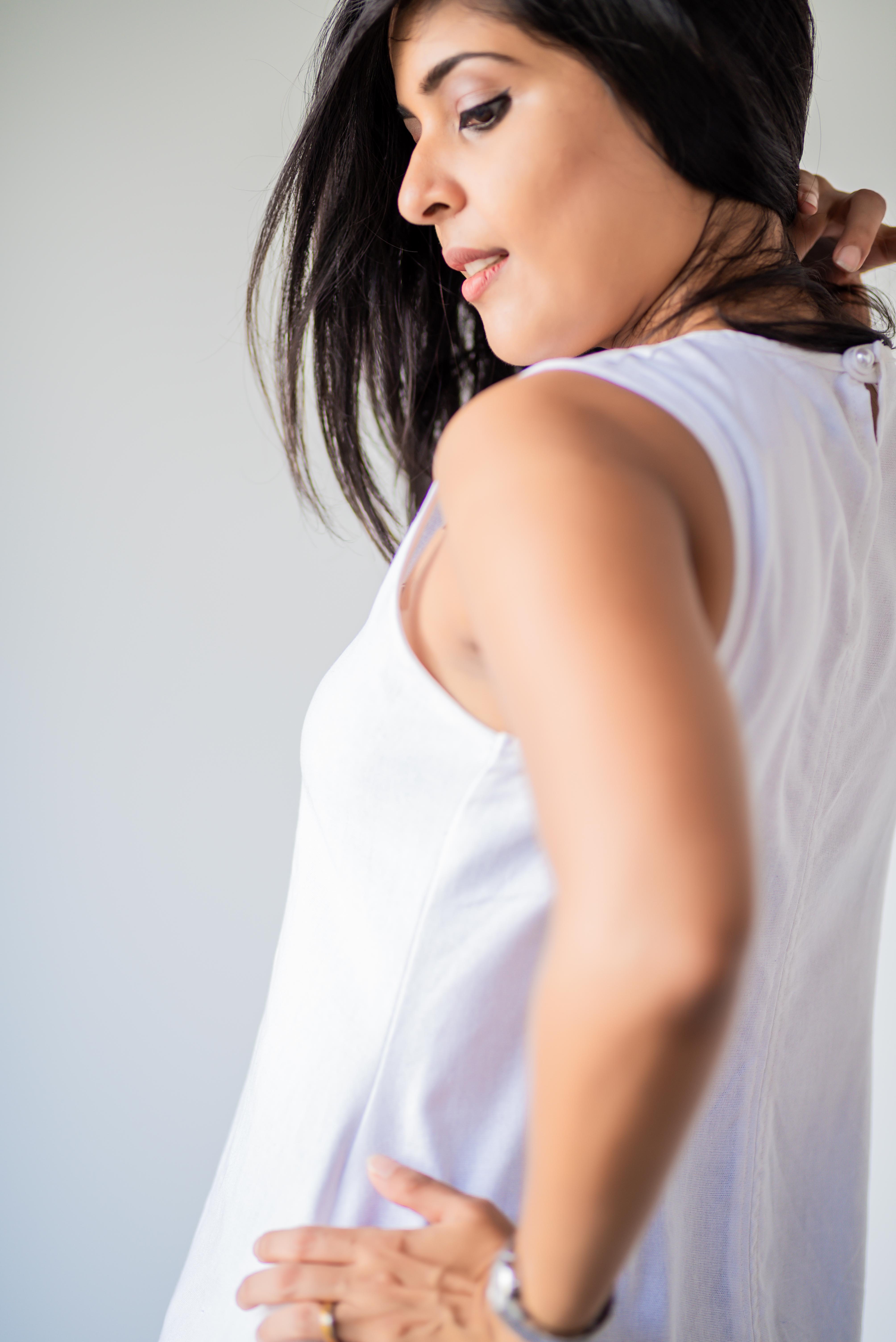 Cosy White Shift Dress