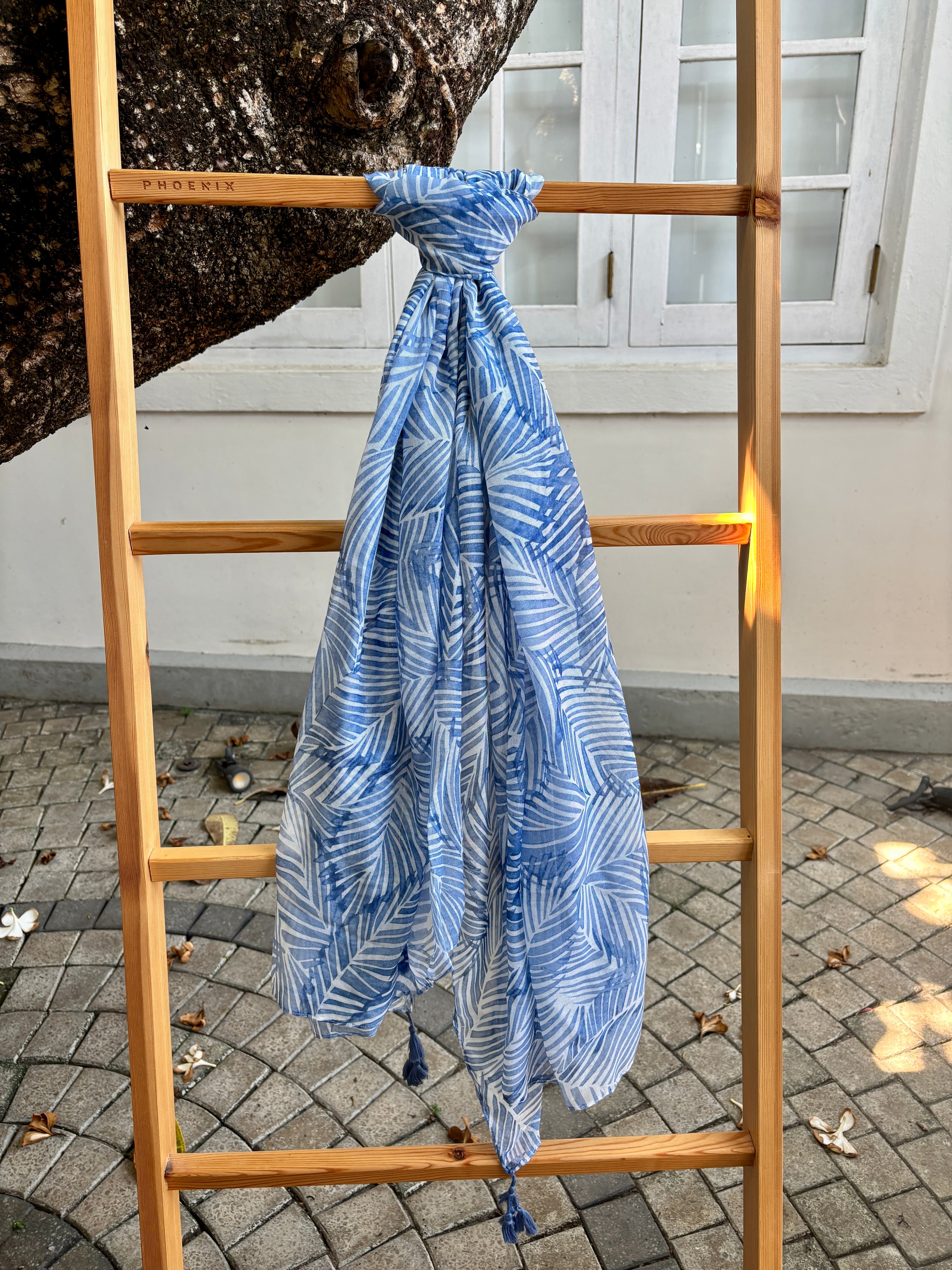Floral Print Chiffon Shawl