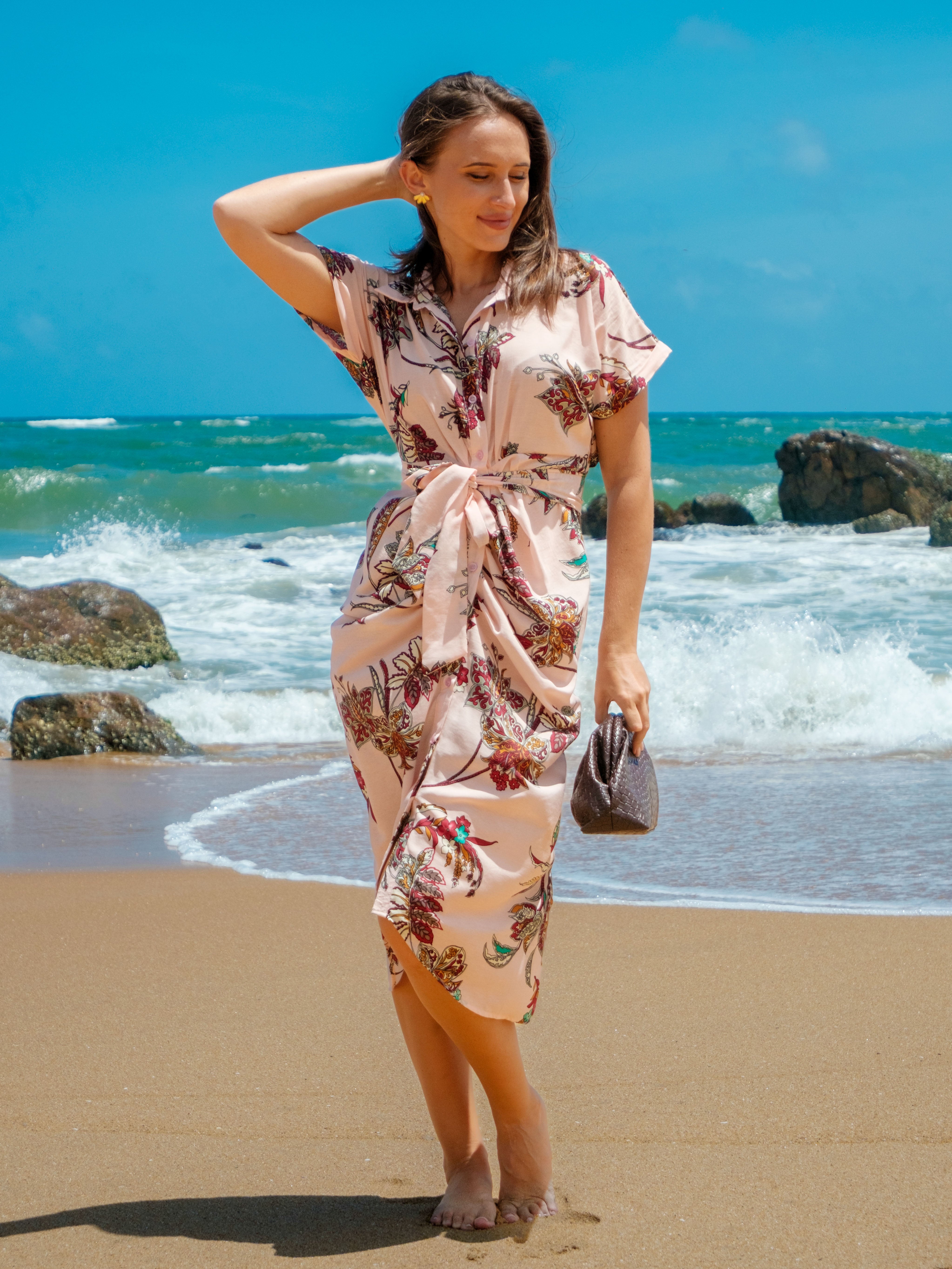 Jane Printed Midi Dress