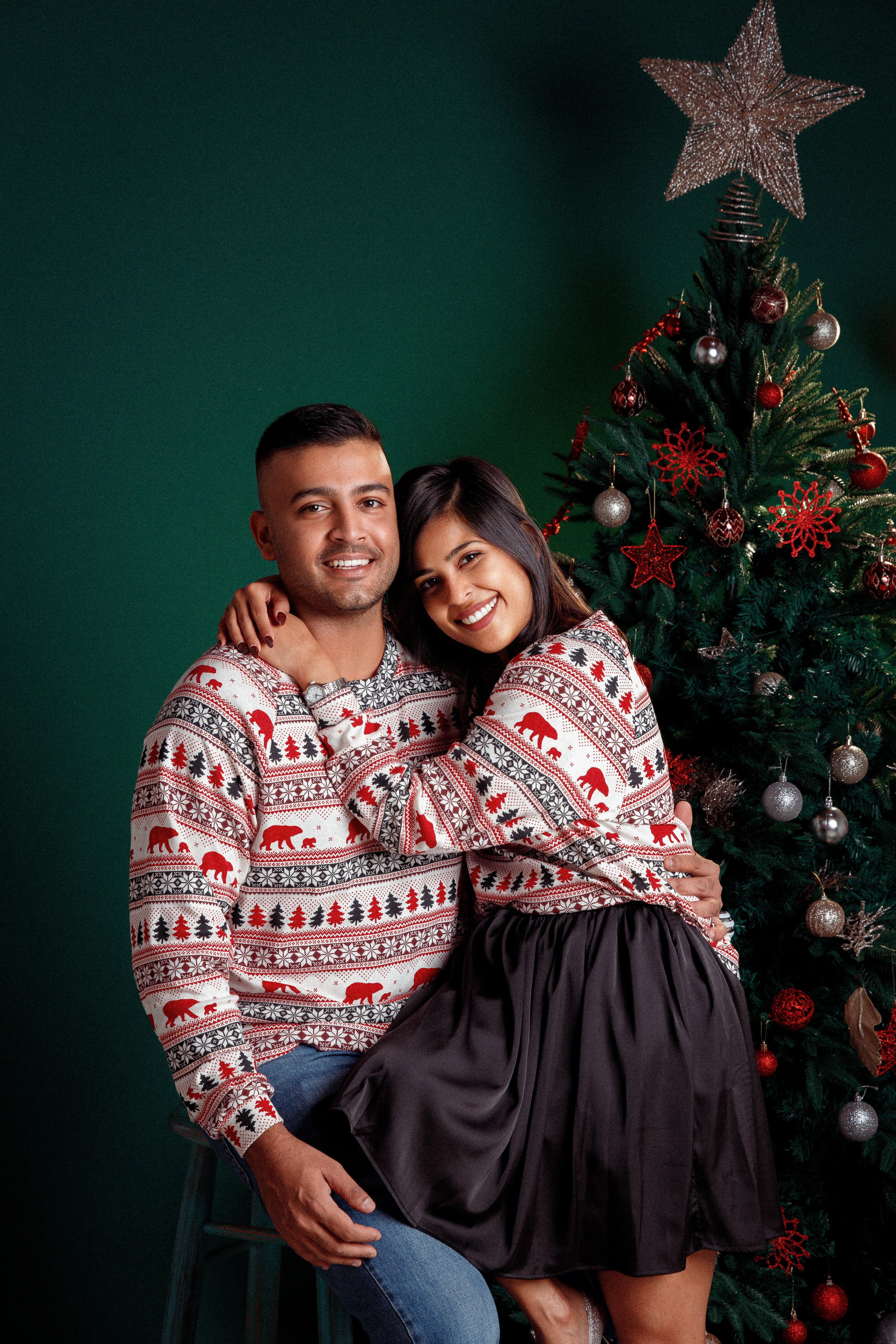 Frosty Sweater Adults -White