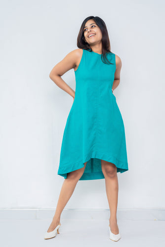 Cosy Aqua Shift Dress