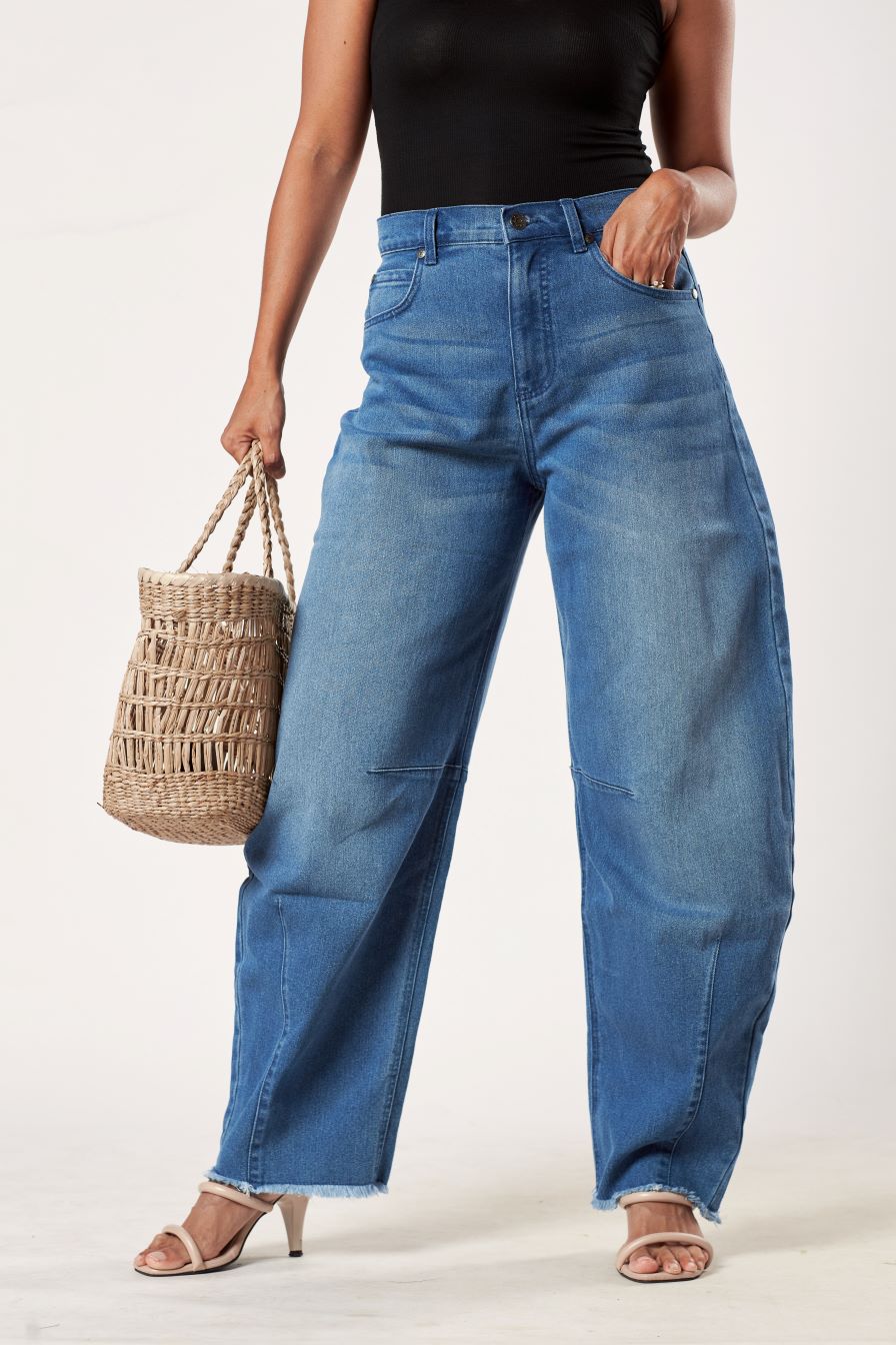 A Jean Come True: Mid Rise Horseshoe Jean Dark Wash