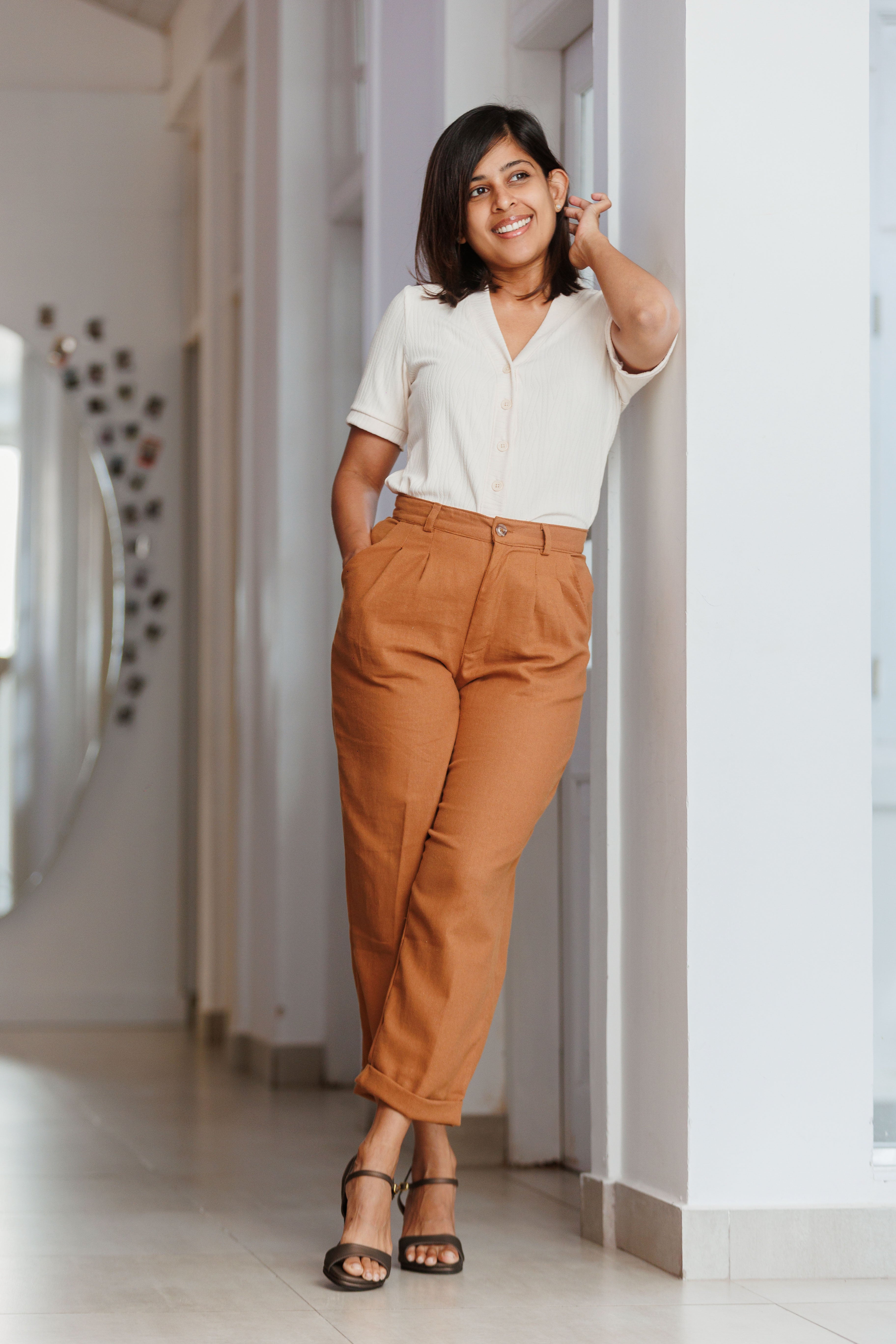 Kai Knitted Buttondown Top - Ivory