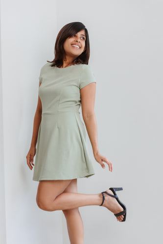 Adalyn Knitted Mini Dress - Mint