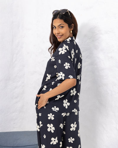 Stacy Floral Shirt - White Printed