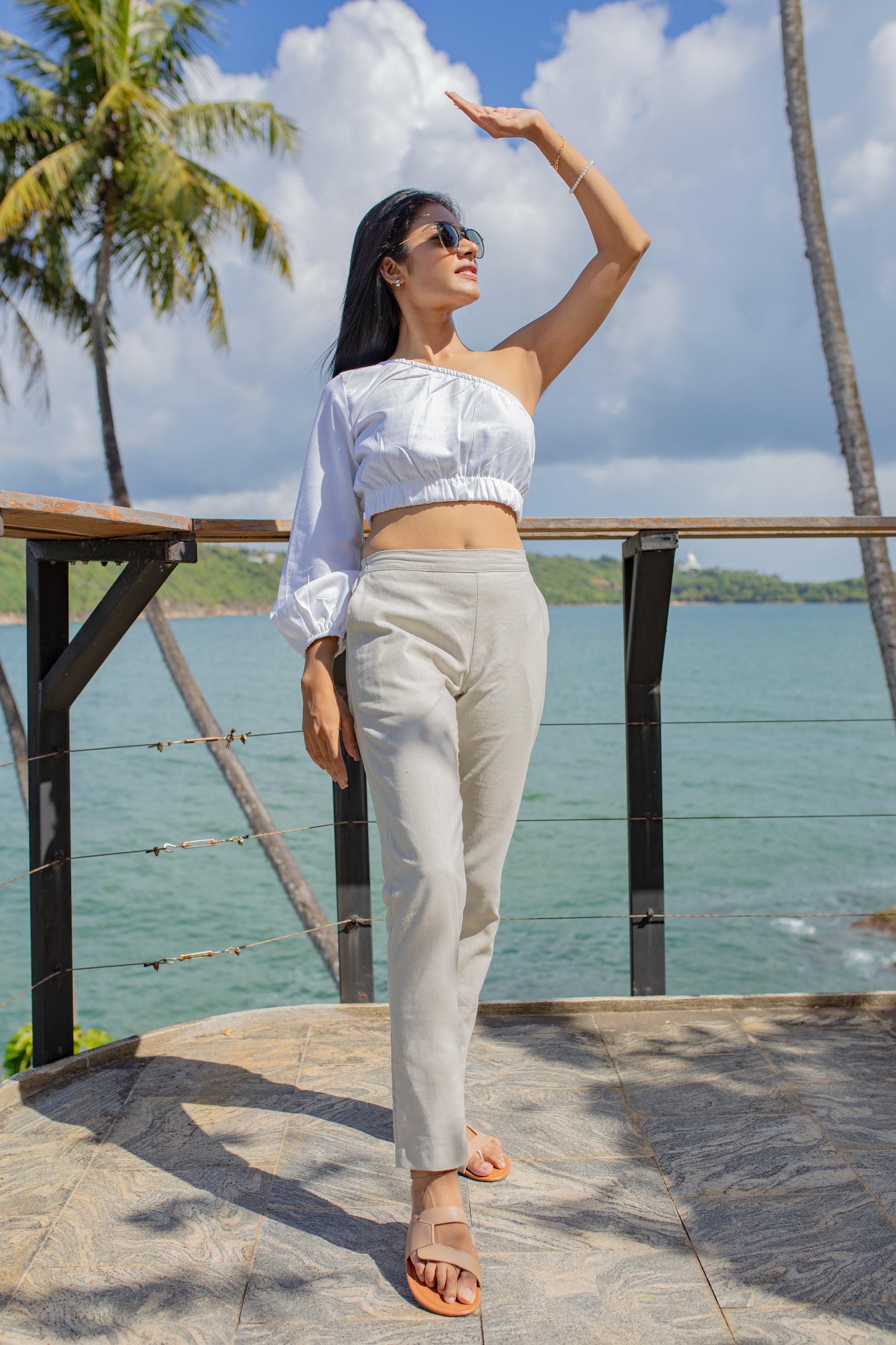 Just Slip on Pant -Grey