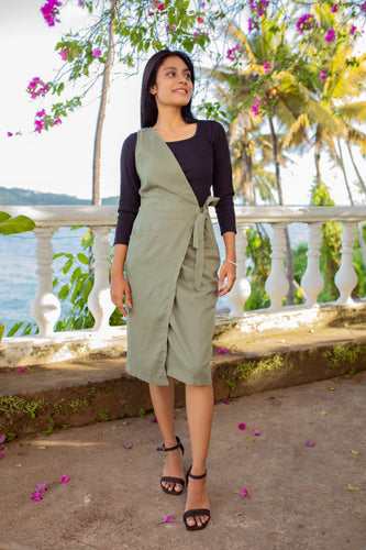 Beachy Bella Overall -Olive