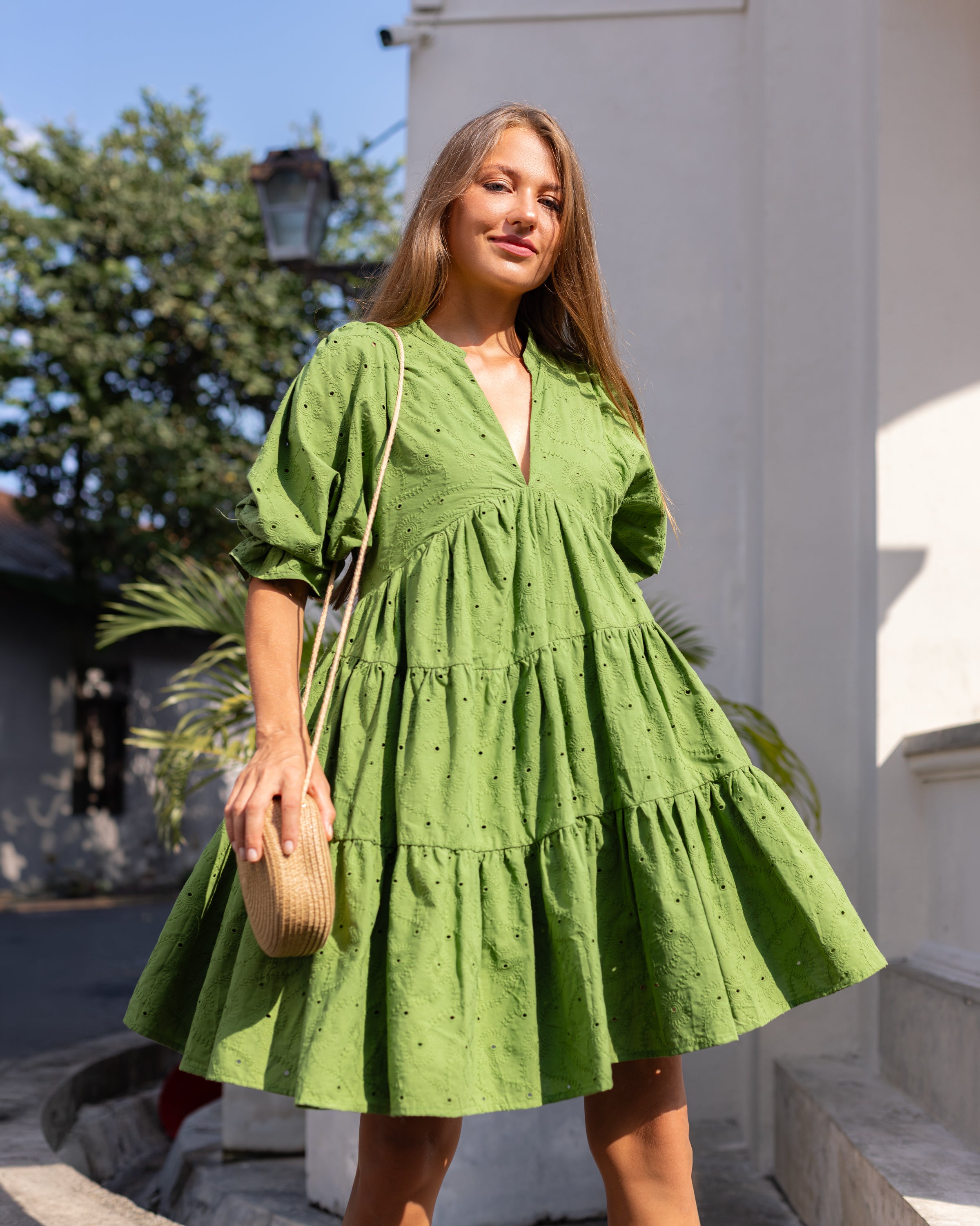 Azura Midi Dress - Green