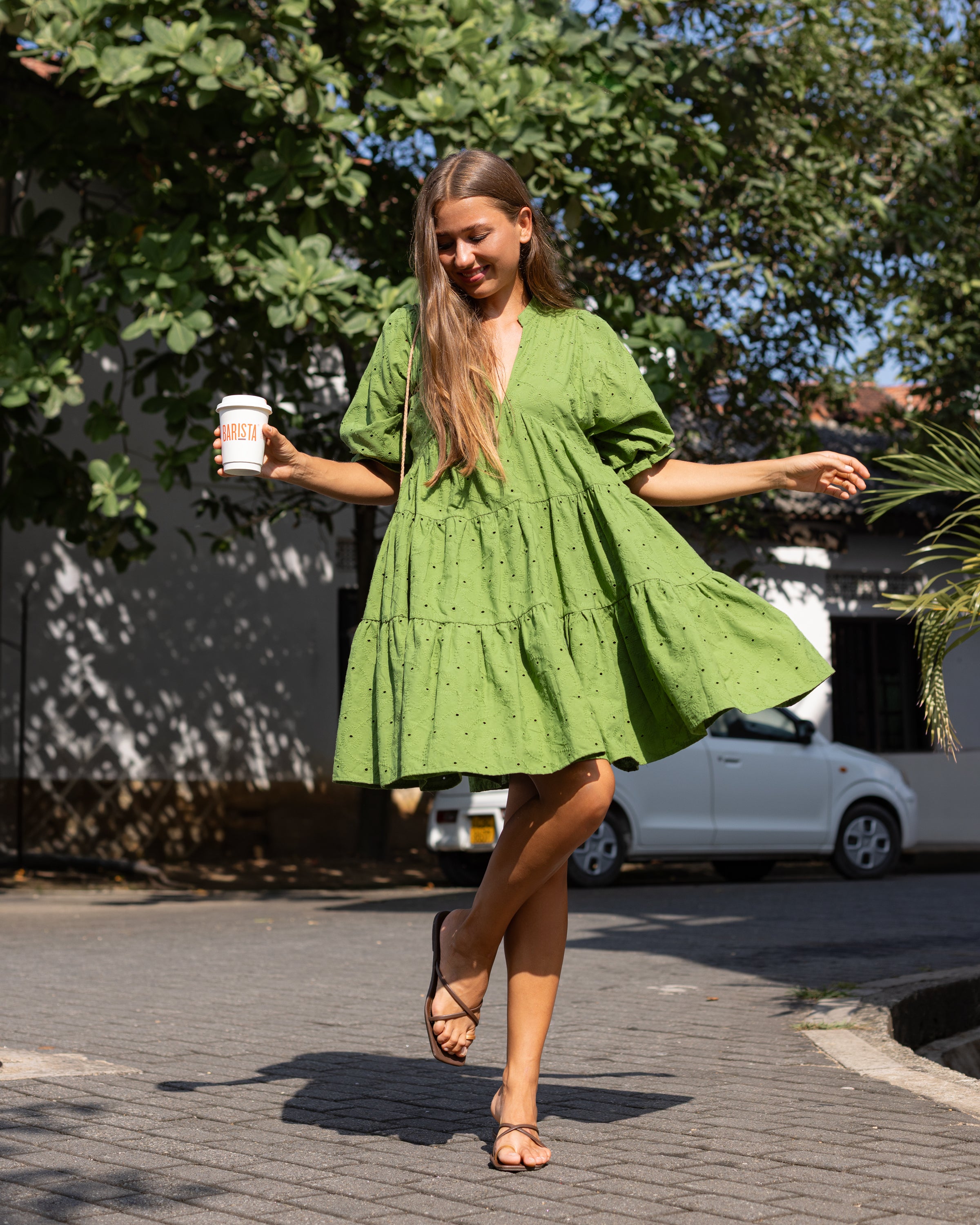 Azura Midi Dress - Green
