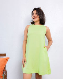 Of Cosy Shift Dress -Lemon